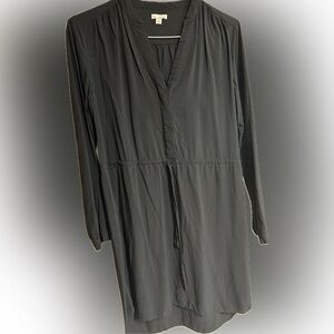 Black Gap shirt dress with drawstring waist size M